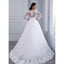 Vestidos de novia baratos de encaje desmontable de manga larga en línea, vestidos de novia baratos, WD498
