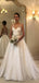 Elegante encaje V cuello sin espalda barato vestidos de novia en línea, vestidos de novia baratos, WD483