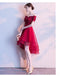 Φωτεινό κόκκινο από τον ώμο υψηλό χαμηλό φτηνά φορέματα homecoming on-line, φτηνά κοντά φορέματα prom, CM783
