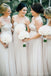 Sweetheart Ivory Chiffon Cheap Long Bridesmaid Dresses Online, WG255