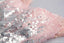 Robe de soirée courte rose pailletée à paillettes scintillantes et mignonnes, CM510