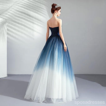 Querida pescoço ouro lantejoulas uma linha barato longo Evening Prom Dresses, Evening Party Prom Dresses, 12350