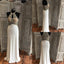 Halber Sehen Sie durch delikate Beaded White Long Evening Prom Dress, Beliebt Billig Lange Custom Party Prom Dress, 17320