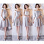 Καλοκαίρι Gray Σύντομη Παραπλανητικό Απλό Φτηνό Φορέματα Φτηνές Παράνυμφοι Online, WG505