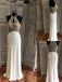 Le licol voit par de longues robes de bal d'étudiants du soir blanches délicatement perlées, de longues robes de bal d'étudiants du parti personnalisées bon marché populaires, 17320