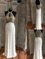 Halber Sehen Sie durch delikate Beaded White Long Evening Prom Dress, Beliebt Billig Lange Custom Party Prom Dress, 17320