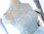 Haute encolure robes de bal d'étudiants de retour au foyer mignonnes bleu clair, 16 robes douces abordables, CM331