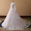 Mangas largas encaje abalorios baratos vestidos de novia en línea, vestidos de novia baratos, WD506