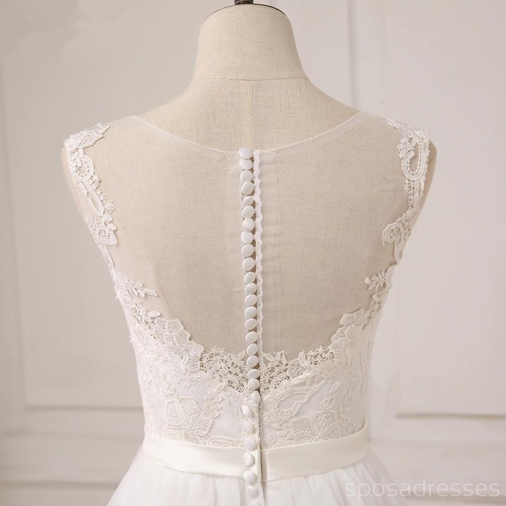 Robes de mariée en dentelle simple en ligne, robes de mariée pas chères, WD507