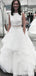 Δύο Κομμάτια Organza A-line νυφικό φορέματα σε απευθείας σύνδεση, Φτηνές απλά νυφικά φορέματα, WD452