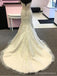 Vestidos de novia baratos de sirena con cuentas de encaje en línea, vestidos de novia únicos baratos, WD592