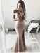 Off Shoulder Side Slit Lace Mermaid Long Evening Prom Dresses, Popular Cheap Long 2018 Party Prom Dresses, 17263