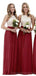 Halter κόκκινη φούστα μακριά φτηνά φορέματα παράνυμφων on-line, WG625