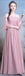 Chiffon Dusty Ροζ Μακρά Αντιστοιχισμένα Φθηνά Φορέματα Παράνυμφων Online, WG508