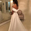 Off Shoulder Simple Satin A-line Robes de mariée bon marché en ligne, robes de mariée bon marché, WD512