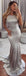 Sexy rückenfreie Meerjungfrau Silber Abend Abendkleider, billige benutzerdefinierte Sweet 16 Kleider, 18493