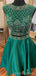 Σέξι δύο κομμάτια ανοίξτε πίσω καπάκι μανίκια κοντά φορέματα homecoming σε απευθείας σύνδεση, φτηνά κοντά φορέματα prom, CM835