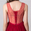 Δείτε μέσα από κόκκινο applique βραδινά φορέματα prom, βραδινά φορέματα prom κόμμα, 12102