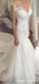 Lacet de manches de casquette sirène perlée robes de mariée bon marché en ligne, WD414