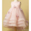 Light Pink Tulle Handmade Flower Little Girl Dresses, Billige Blumenmädchen Dresses, FG071