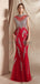 Υψηλή Λαιμό Κόκκινο Βαριά Beaded Γοργόνα Βράδυ Φορέματα Prom, Βράδυ Πάρτι, Φορέματα Prom, 12071