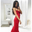 Sexy rote Spitze Meerjungfrau langen Abend Ball Kleider, günstige Custom Sweet 16 Kleider, 18501