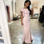 Robes de demoiselle d'honneur sirène bon marché rose pâle populaires en ligne, WG550