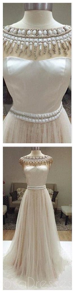 esses de bal de longue durée, robes de mariage charmantes perles, robes de bal Tulle, WD0126