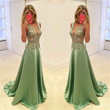 Green See Through Prom Dresses,Stunning Prom Dresses,A-line Prom Dresses,Sexy Prom Dresses, Fashion Prom Dresses,Cocktail Prom Dresses ,Evening Dresses,Long Prom Dress,PD0160