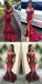 Σέξι Από τον Ώμο Λάμψη Sequined Κόκκινο Γοργόνα Φορέματα Prom, Μακριά Κόκκινα Φορέματα Βραδιού, Μακρύ Φόρεμα Prom, Φορέματα Prom σε απευθείας Σύνδεση,PD0184