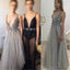 Tulle Prom Dresses,Deep V-Neck Prom Dresses,Charming Prom Dresses, New Arrival Prom Dresses,Party Dresses ,Cocktail Prom Dresses ,Evening Dresses,Long Prom Dress,Prom Dresses Online,PD0185