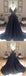 Black A-line Elegantes Vestidos De Baile De Finalistas, Vestidos De Noite Longos e pretos, PD0198.