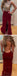 Bourgogne Sexy Dos nu Fente Latérale des Robes de Bal en ligne, Robes de Bal, PD0027