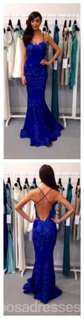 Μακρυμάνικο φόρεμα, Φόρεμα με δαντέλα, Φόρεμα με γαλάζιο φόρεμα, Φόρεμα με λουράκια, Προσαρμοσμένο φόρεμα, Φόρεμα με οπίσθιο φόρεμα, PD0042