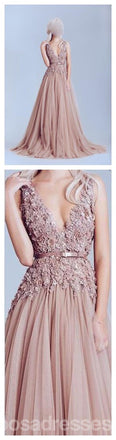 Φόρεμα Dusty Pink Lace Prom, Φόρεμα Prom Tulle, Φόρεμα με δαντέλα από ώμους, Φόρεμα μακρύ Prom, Φόρεμα Prom Best Sale, Κομψό φόρεμα Prom, Φόρεμα Prom Party, PD0066