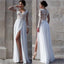 Λευκά φορέματα Prom, Φορέματα με πλευρική σχισμή, Κομψά φορέματα Prom, Προσαρμοσμένα φορέματα Prom, Φθηνά νυφικά, Φορέματα Prom Party, Φορέματα Prom Online, PD0072