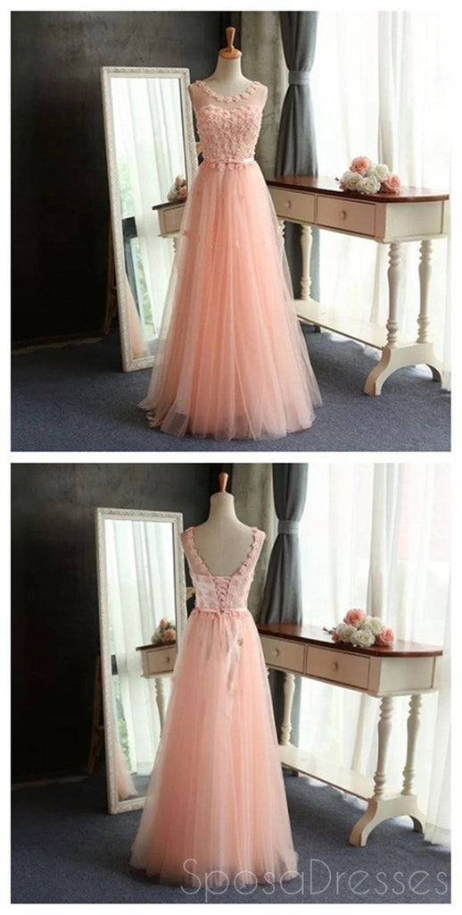 Scoop prom dresses,Tulle Prom Dress,Pretty Prom Dress,Popular Prom Dress,A-Line Evening Dress ,Custom pink Dresses,long prom dress,Prom Dresses Online,PD0096