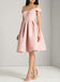 Off Shoulder Pink Φτηνά Κοντά Φορέματα Homecoming Online, CM632