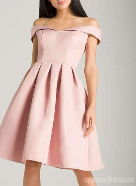 Off Shoulder Pink Φτηνά Κοντά Φορέματα Homecoming Online, CM632