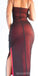 Sexy Black-Red Sheath High Slit Maxi Long Prom Dresses,Evening Dresses,13216