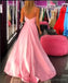 Σέξι Ροζ Πλευρά Σχισμή Φθηνά Μακρά Βραδινά Φορέματα Prom, η Φτηνή Συνήθεια Γλυκό 16 Φορέματα, 18504