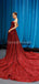 Querida Vermelho de Lantejoulas Brilhantes Longa Noite de Baile, Vestidos de Noite, Vestidos de Festa de Formatura, 12231