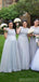 A-line Tulle Beteau Sleeveless Cheap Long Bridesmaid Dresses Online, WG839