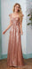 A-line Cap Sleeves Sequin Long Bridesmaid Dresses Online, WG882