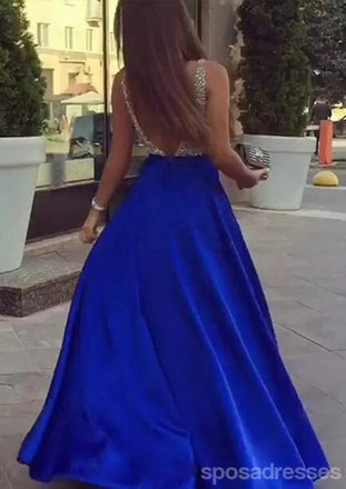 Querida pescoço ouro lantejoulas uma linha barato longo Evening Prom Dresses, Evening Party Prom Dresses, 12350