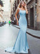Sexy Blue Mermaid rückenfreie Abendkleider, Abendparty-Abendkleider, 12198