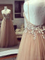 Σέξι backless σπαγγέτι ιμάντες δαντέλα χάντρες μακρύ βράδυ prom φορέματα, φτηνά γλυκά 16 φορέματα, 18360