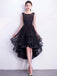 Μαύρο Λαβράκι "Υψηλή Χαμηλή Δαντέλα Φτηνές Φορέματα Homecoming σε απευθείας Σύνδεση, Φθηνά Σύντομη Φορέματα Prom, CM779