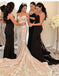Μαύρη δαντέλα γοργόνα φθηνά φορέματα παράνυμφων σε απευθείας σύνδεση, BD109