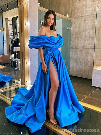 Querida pescoço ouro lantejoulas uma linha barato longo Evening Prom Dresses, Evening Party Prom Dresses, 12350